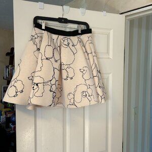 Ladies H&M Cotton Pull on Poodle Skirt